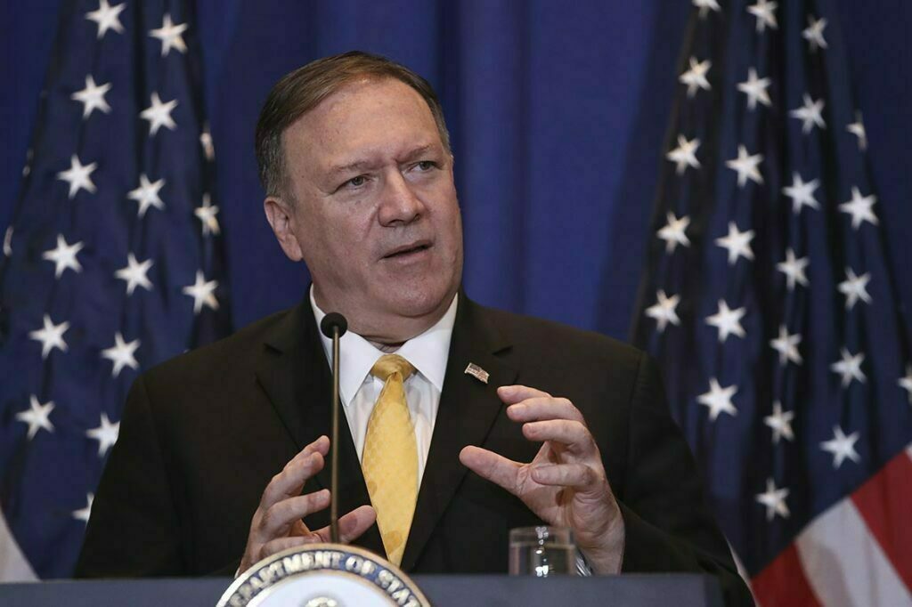 Secretary of State Mike Pompeo Addresses The Media In New York