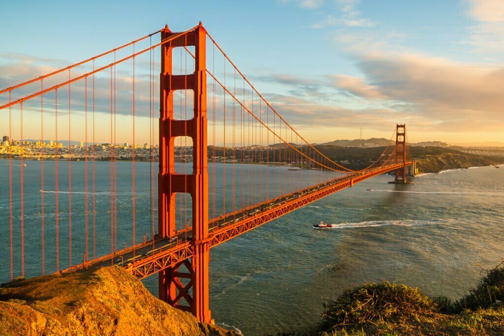 Sunset at the Golden Gate Bridge