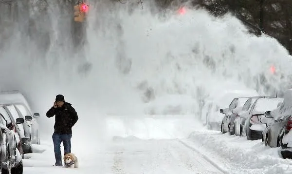 Furtună de zăpadă in Canada