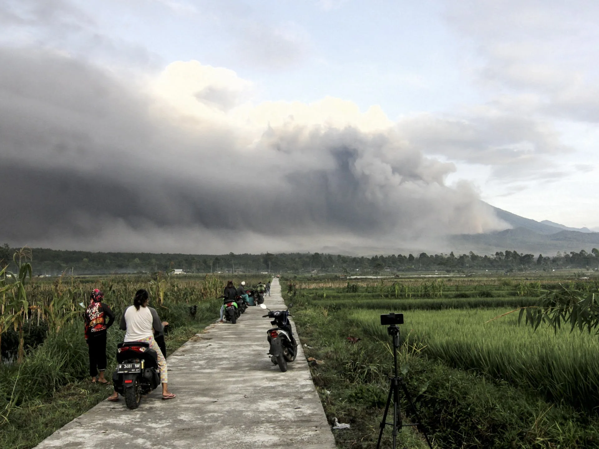 Muntele Semeru din Indonezia dezlănțuie râuri de cenușă și lavă |  În Imagini Știri