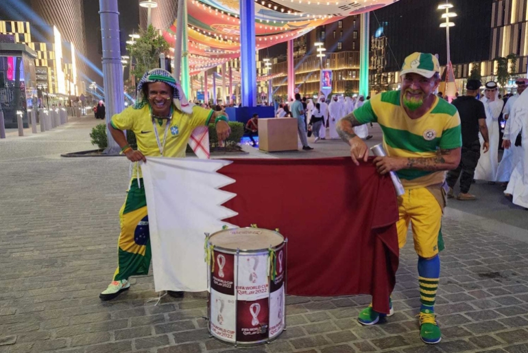 Wallace Leite pe Bulevardul Lusail din Doha, Qatar [Courtesy of Wallace Leite]