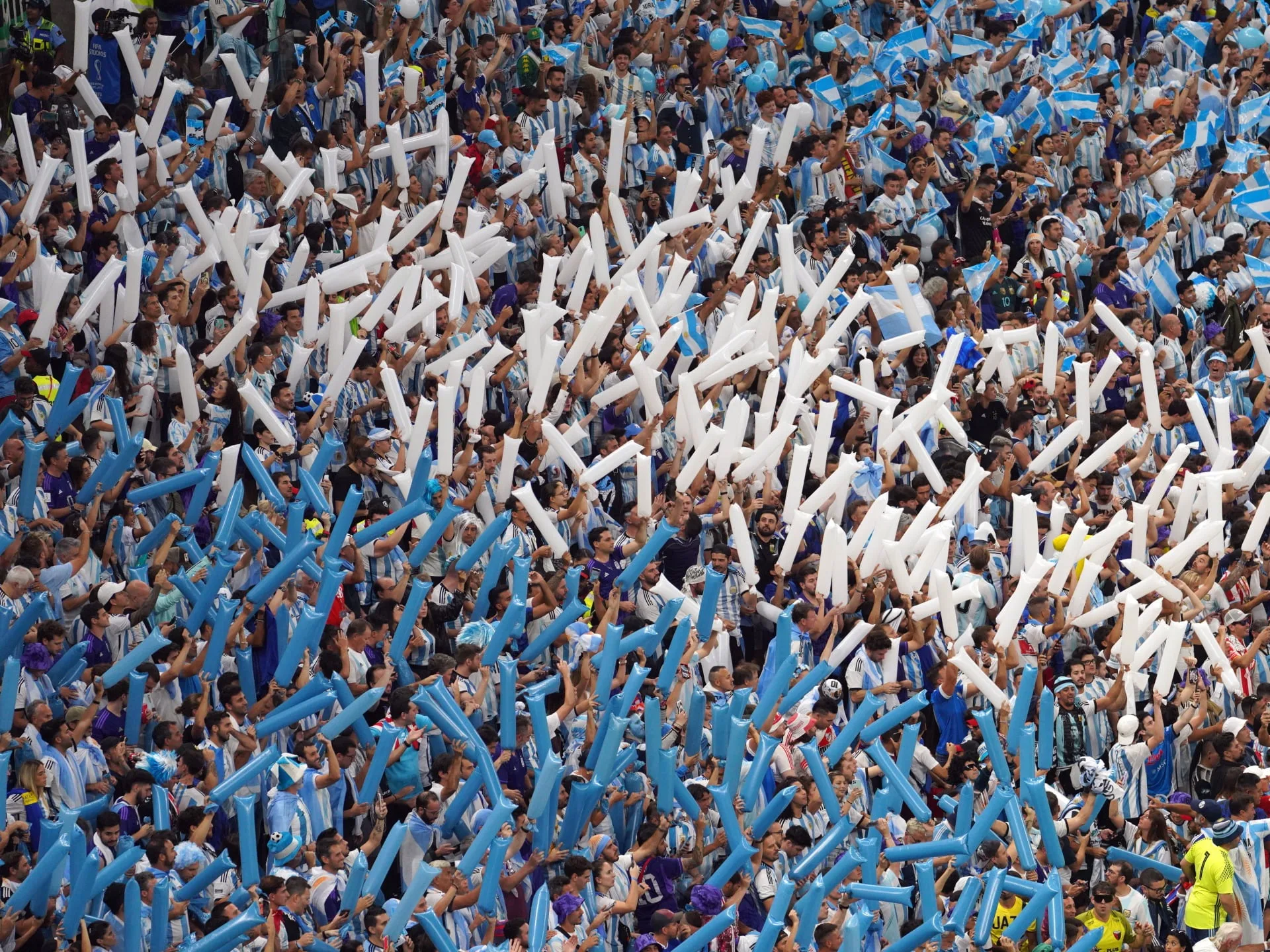 Extravaganța fanilor în Qatar, în timp ce Argentina câștigă Cupa Mondială 2022 |  Cupa Mondială Qatar 2022