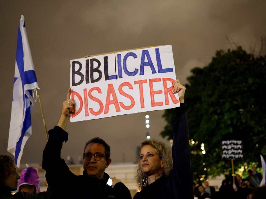 Mii de israelieni protestează împotriva noului guvern Netanyahu | Știri