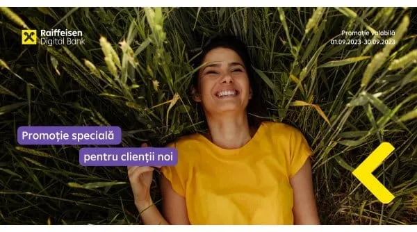 Raiffeisen Digital Bank a lansat promoția cu 100 de lei cashback