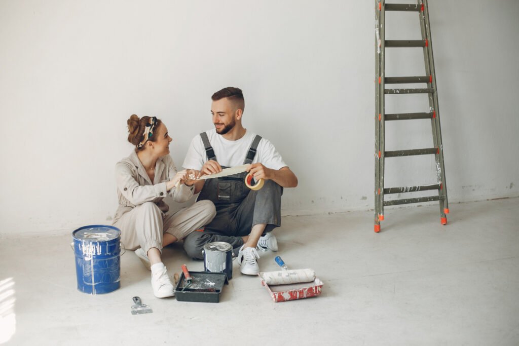 young-cute-couple-repairs-room