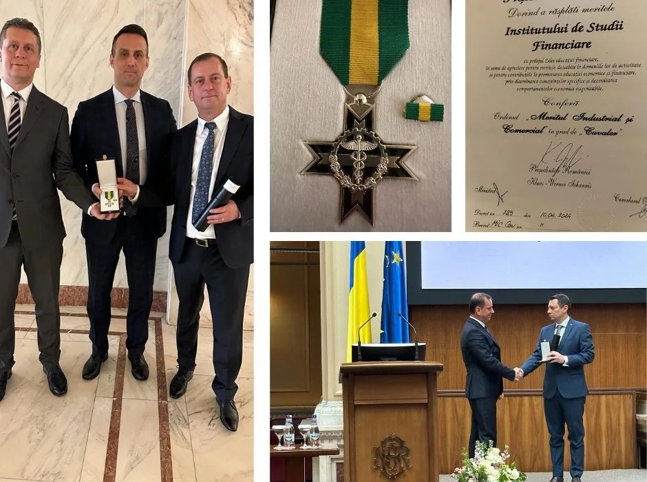 Președintele României premiază excelența în educație financiară. Institutul de Studii Financiare, decorat de Klaus Iohannis