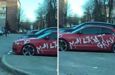 Hunedoara: Gravida își anunță sarcina scriind pe mașina iubitului. Gestul a devenit viral