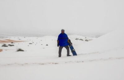 Sahara sub zăpadă – Al 7-lea episod in 40 ani. Bucuria localnicilor