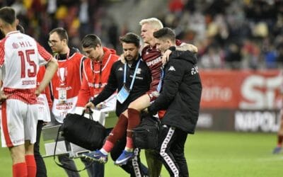 Rapid, dezastru! Petrila, sezon compromis după accidentarea din derby