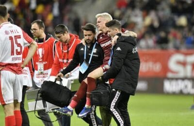 Rapid, dezastru! Petrila, sezon compromis după accidentarea din derby