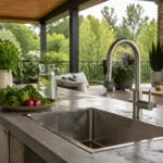 Cum să alegi o chiuvetă de exterior pentru o terasă acoperită?