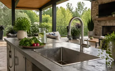 Cum să alegi o chiuvetă de exterior pentru o terasă acoperită?