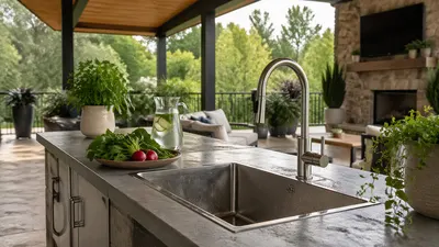 Cum să alegi o chiuvetă de exterior pentru o terasă acoperită?