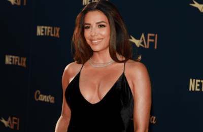 Eva Longoria uimește la AFI – rochie decoltată și inel de 6.177 $