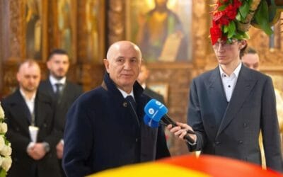 Copos, discurs vibrant la funeraliile lui Lucescu: „Un roman universal!”