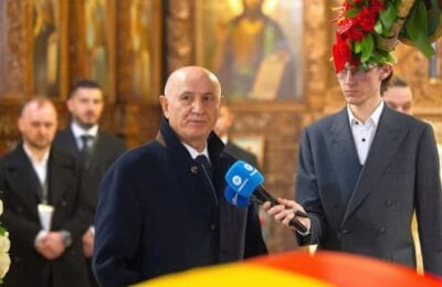 Copos, discurs vibrant la funeraliile lui Lucescu: „Un roman universal!”