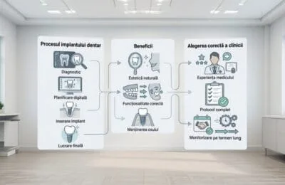 Implanturi dentare – Succes 95% la 10 ani. Unde se ascunde riscul?