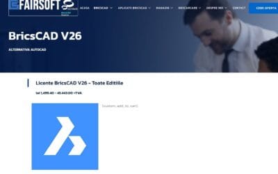 BricsCAD: softul de proiectare pe care îl cumperi o dată și rămâne al tău