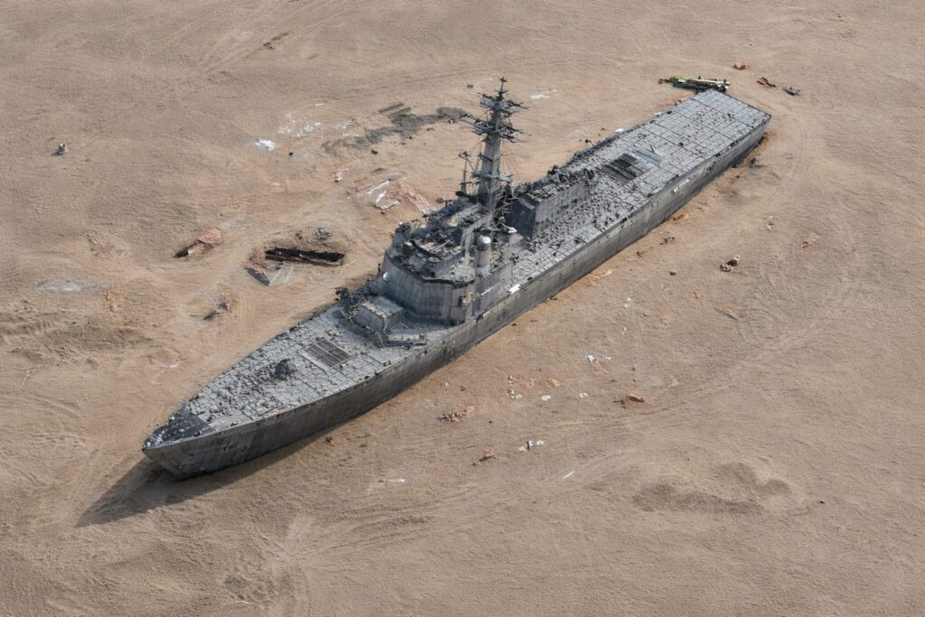 China a construit replici ale navelor SUA și ale unor clădiri din Taiwan pentru antrenamente militare