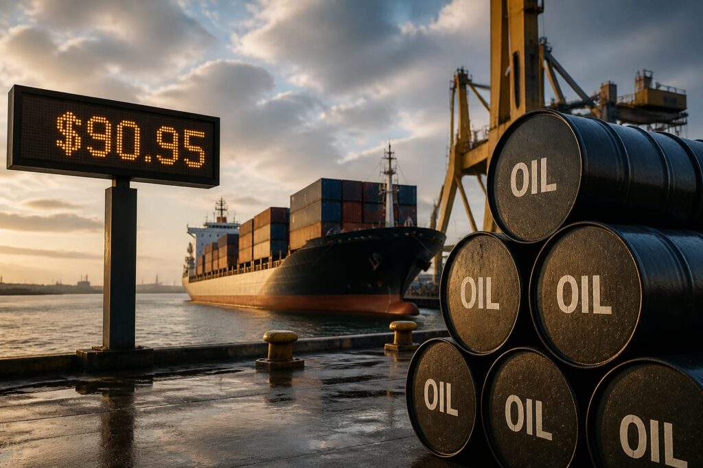 Embargoul maritim anunțat de Houthi a urcat petrolul Brent la 90,95 dolari pe baril