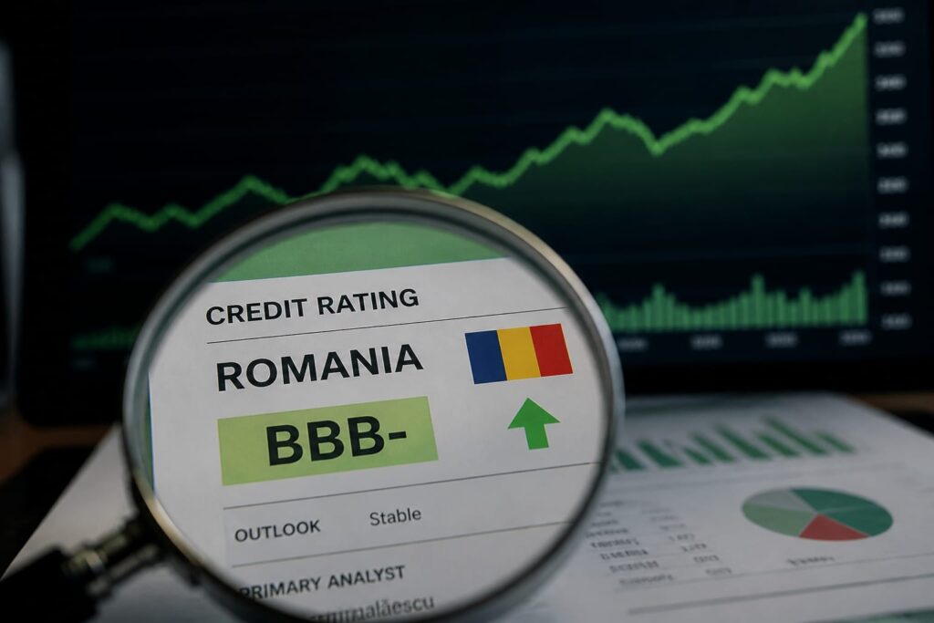 Indicele BET a crescut cu 1,3% după ce Moody’s a reconfirmat ratingul suveran al României