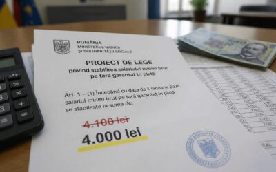 Legea salarizării reduce baza de calcul la 4.000 de lei și mută creșterile spre sporuri