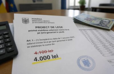 Legea salarizării reduce baza de calcul la 4.000 de lei și mută creșterile spre sporuri