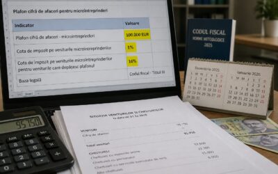 Regimul microîntreprinderilor se schimbă din 2026 cu un plafon de 100.000 de euro