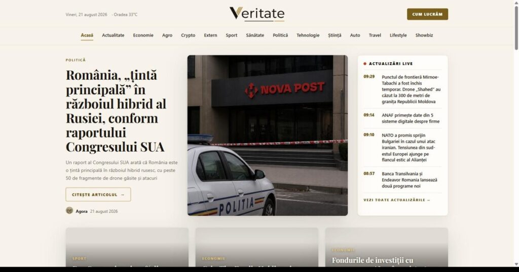 Veritate prezentare site