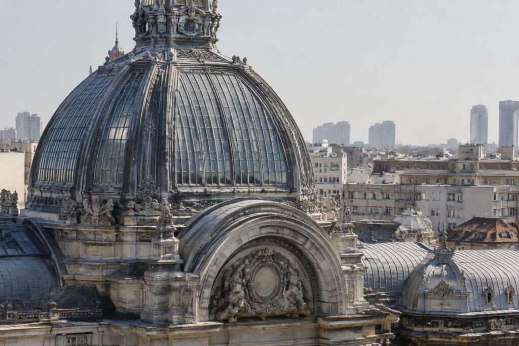 Cupola din sticlă a CEC Palace